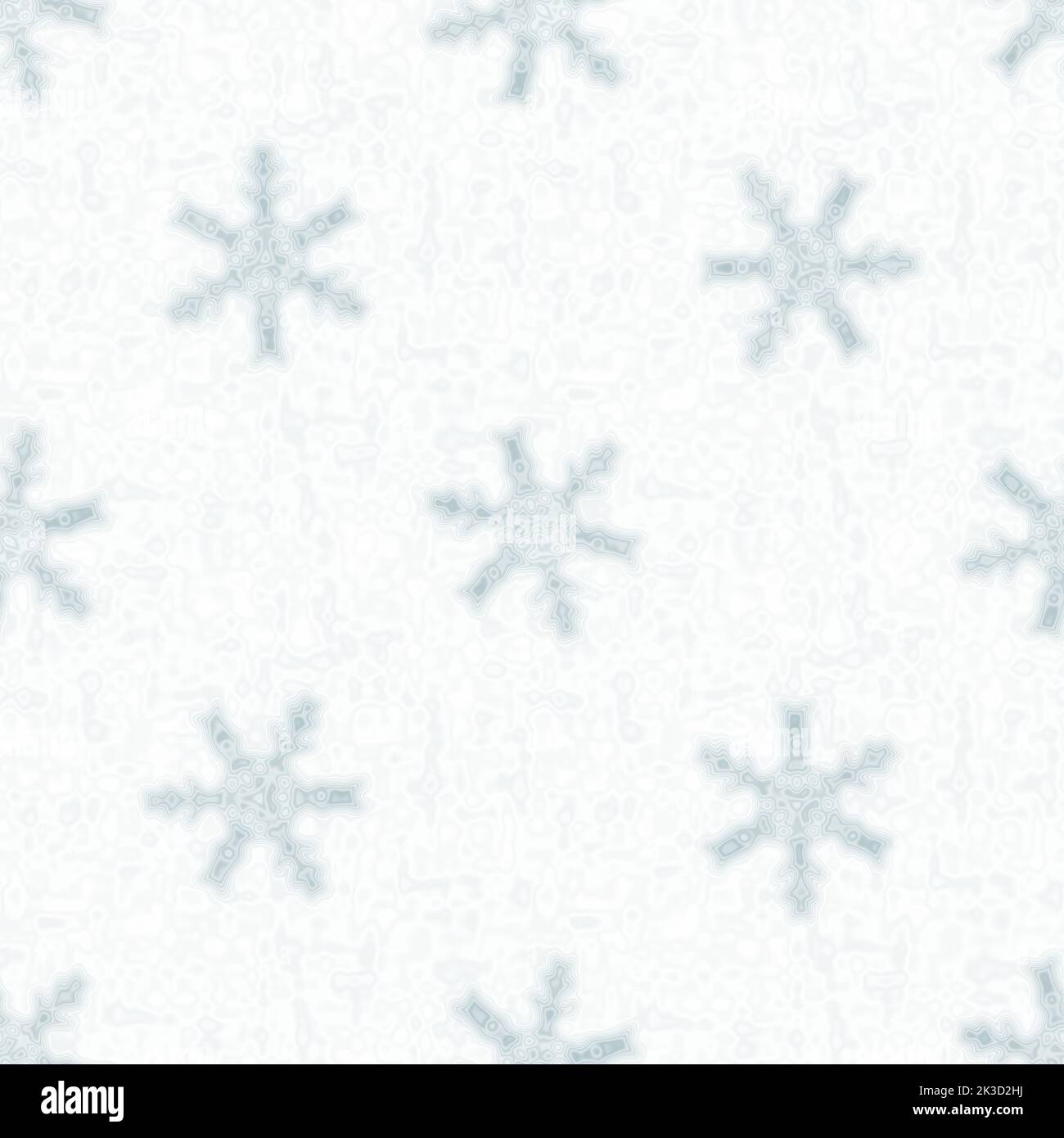 Soft ice blue snow flake pattern background. Simple minimal frosty blur ...