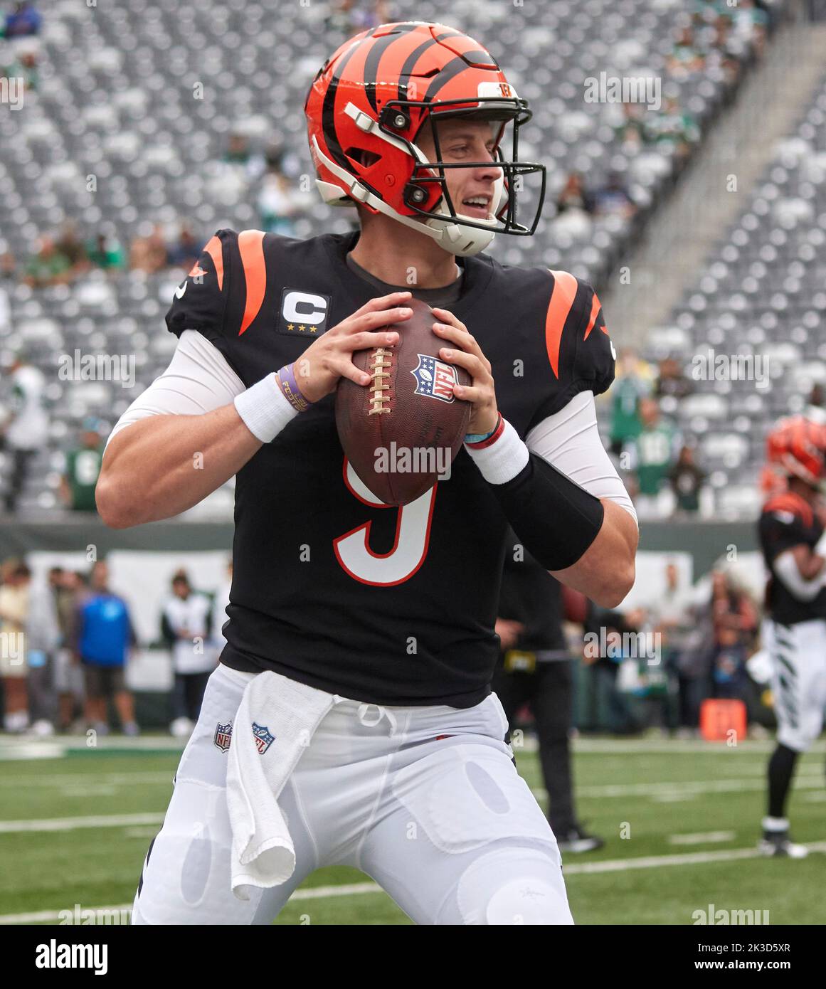 Cincinnati Bengals quarterback Joe Burrow (9) after an NFL football game  against the New Orleans Saints, Sunday, Oct. 16, 2022, in New Orleans. (AP  Photo/Tyler Kaufman Stock Photo - Alamy