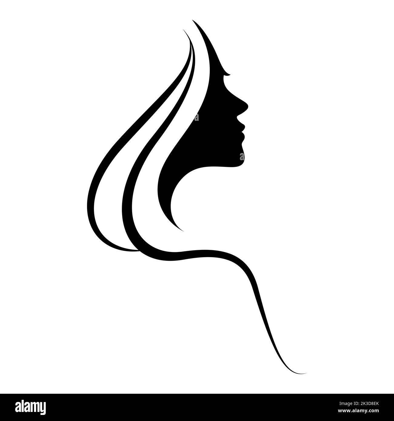 woman face silhouette vector illustration Stock Vector Image & Art Alamy
