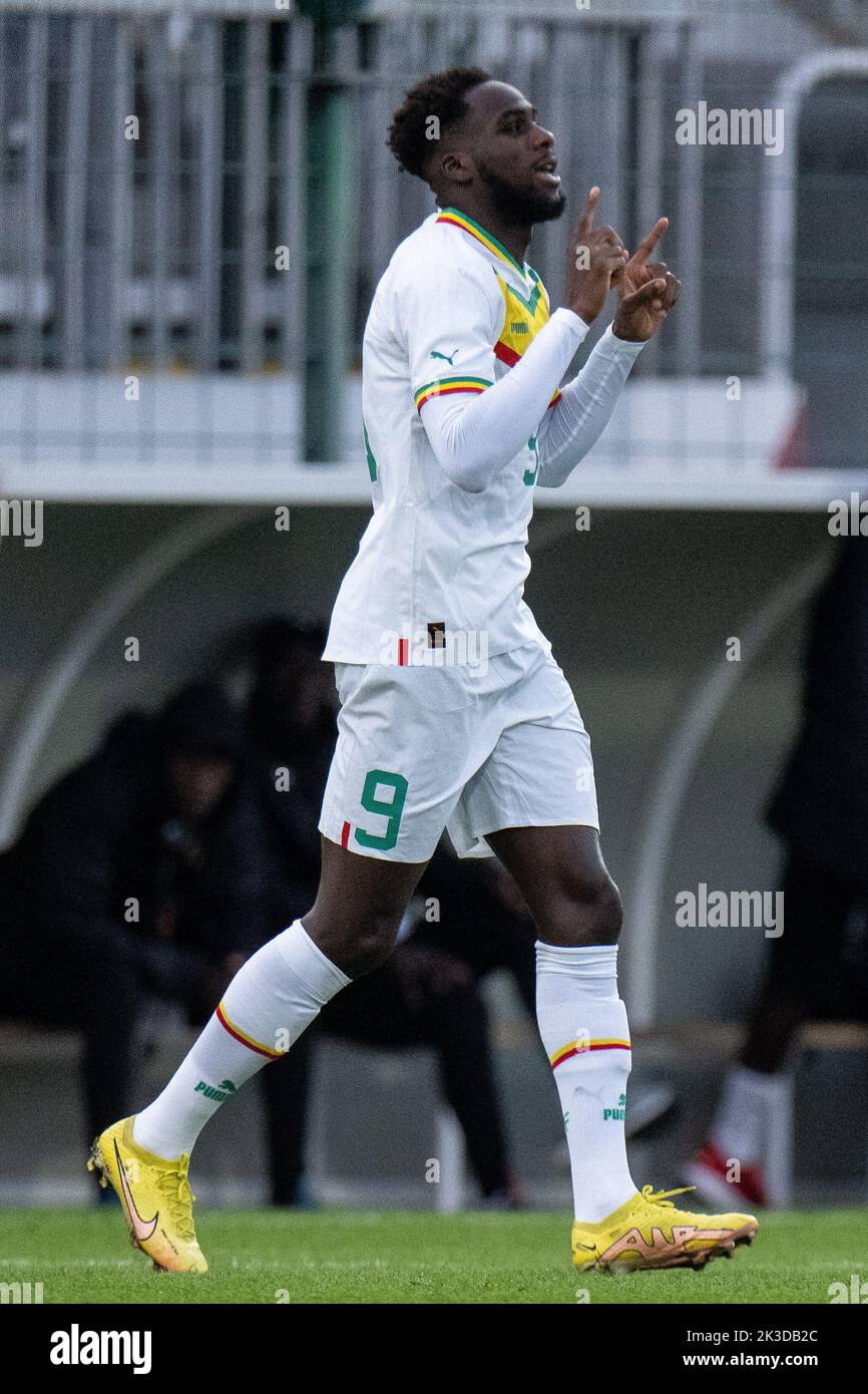 ORLEANS, FRANCE - SEPTEMBER 24: Boulaye Dia of Senegal celebrates after