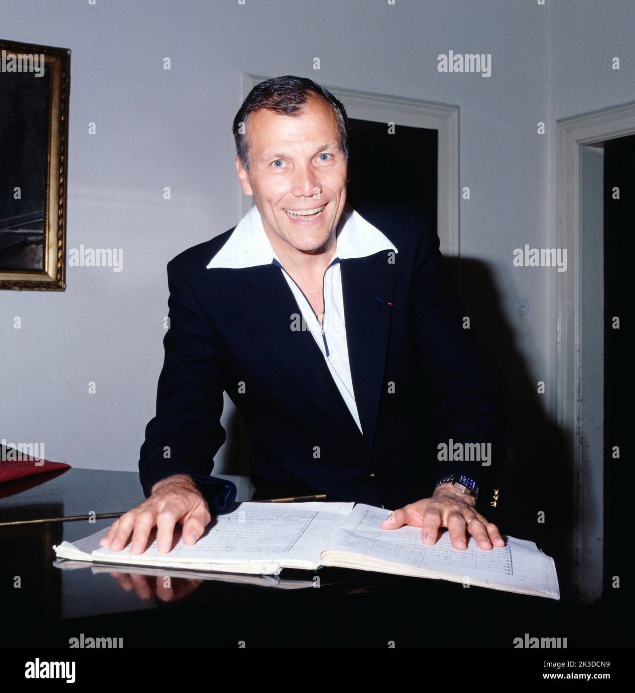 Prêtre, französischer Dirigent, Porträt, circa 1970.