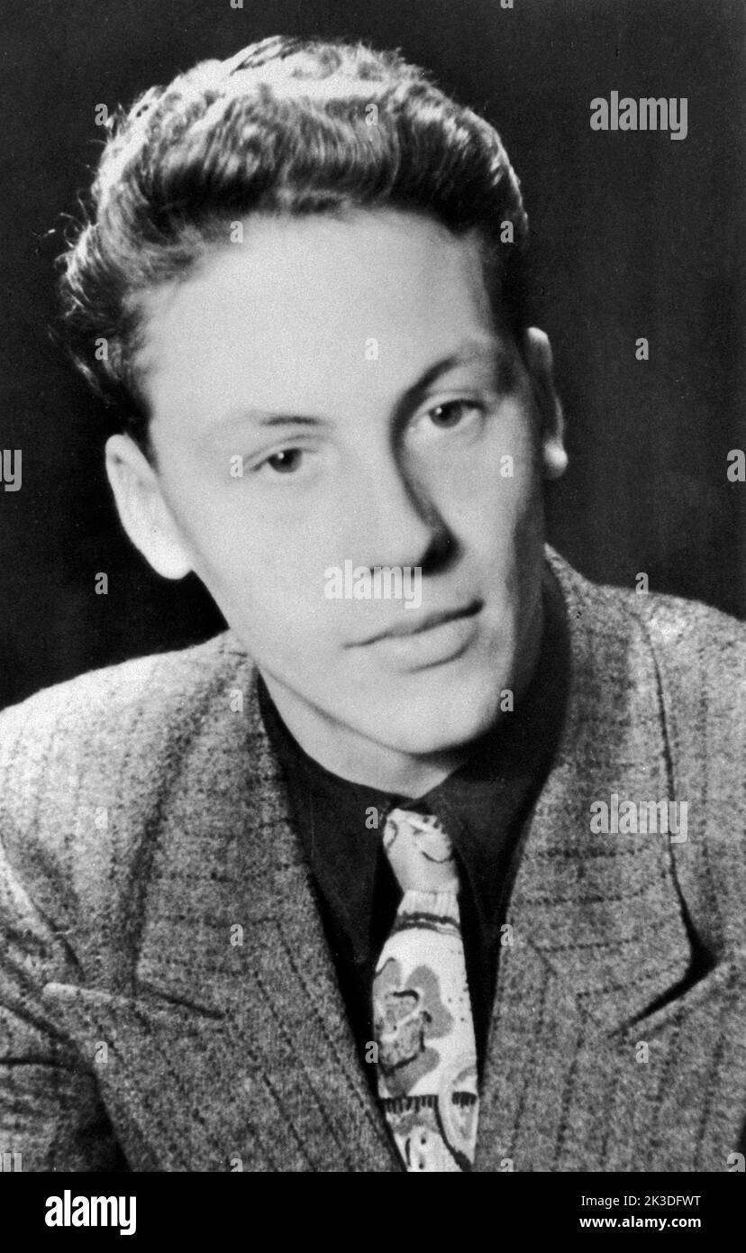 Studioporträt vom späteren Schauspieler Günter Lamprecht, Deutschland um 1947. Stock Photo