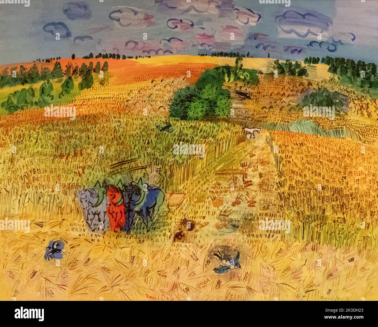 The Wheatfield by Raouyl Dufy in National Gallery of Scotland Stock Photo