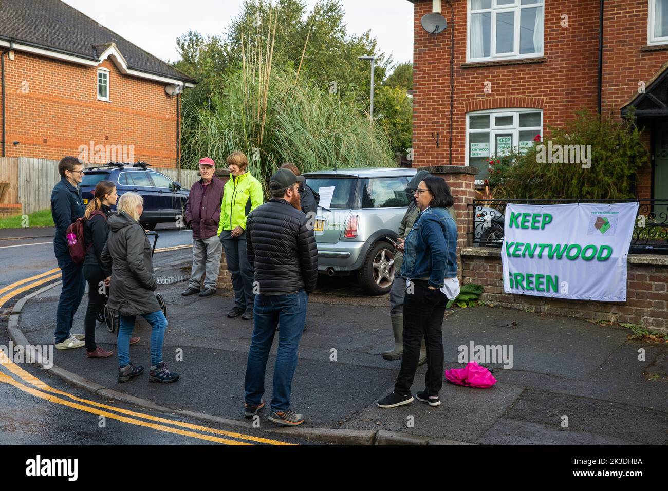 Tilehurst, UK. 26th September, 2022. Local residents and allotment