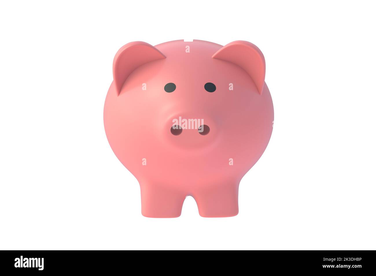 Piggy bank isolated on white background. 3d render Stock Photo - Alamy
