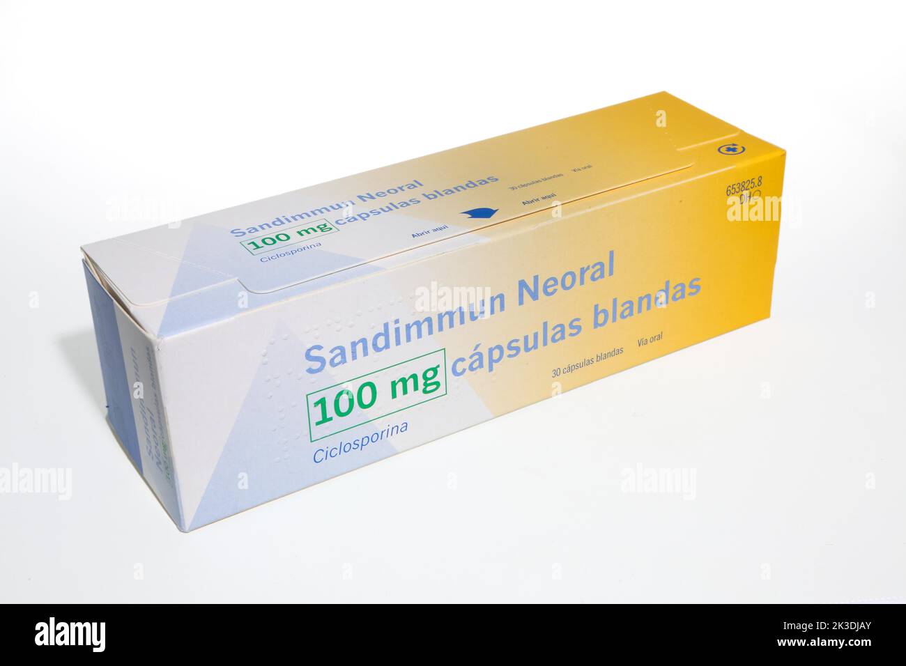 SANDIMMUN NEORAL 100 mg Stock Photo