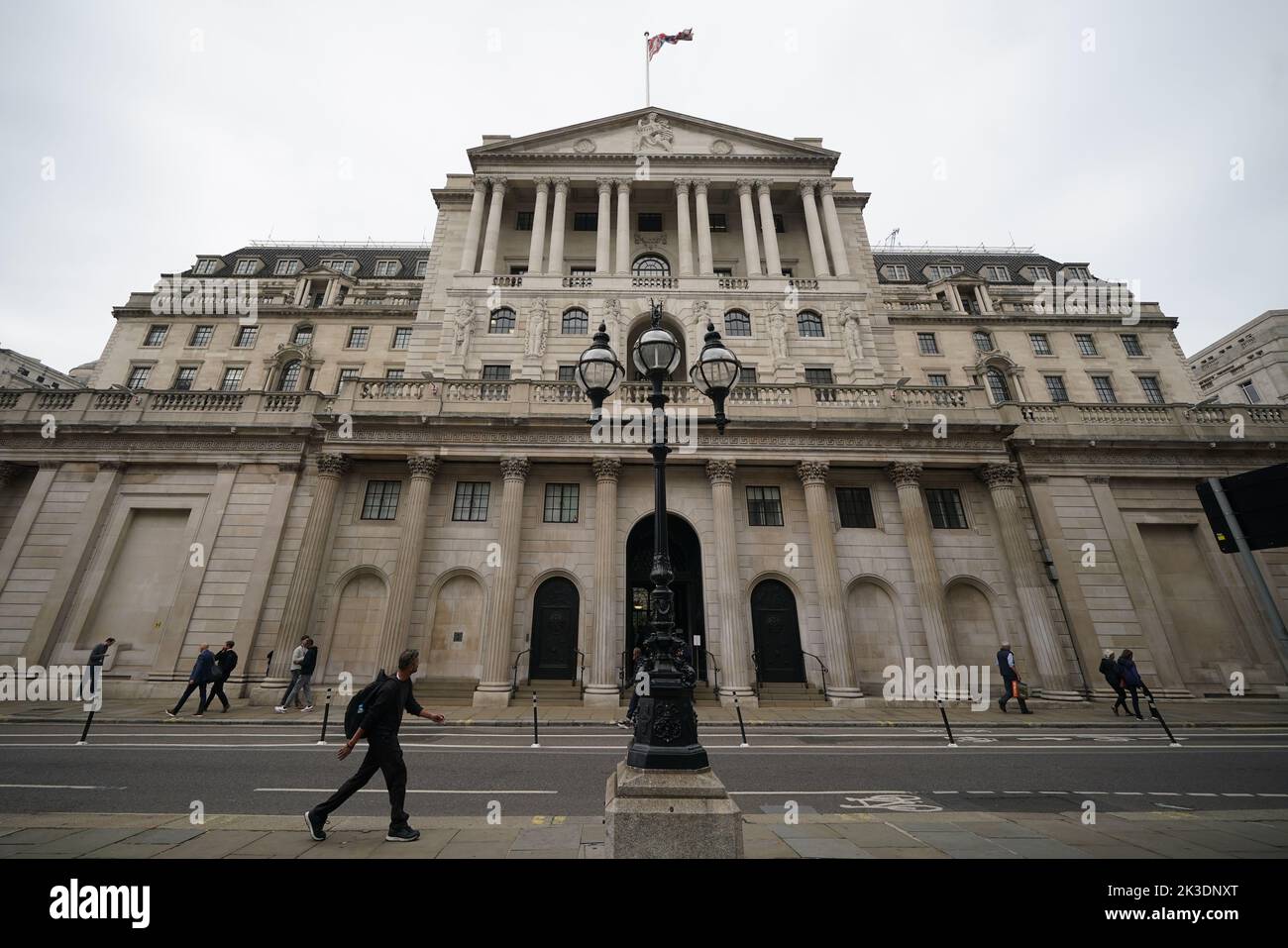The Bank of England in the city of London after sterling hit its lowest ...