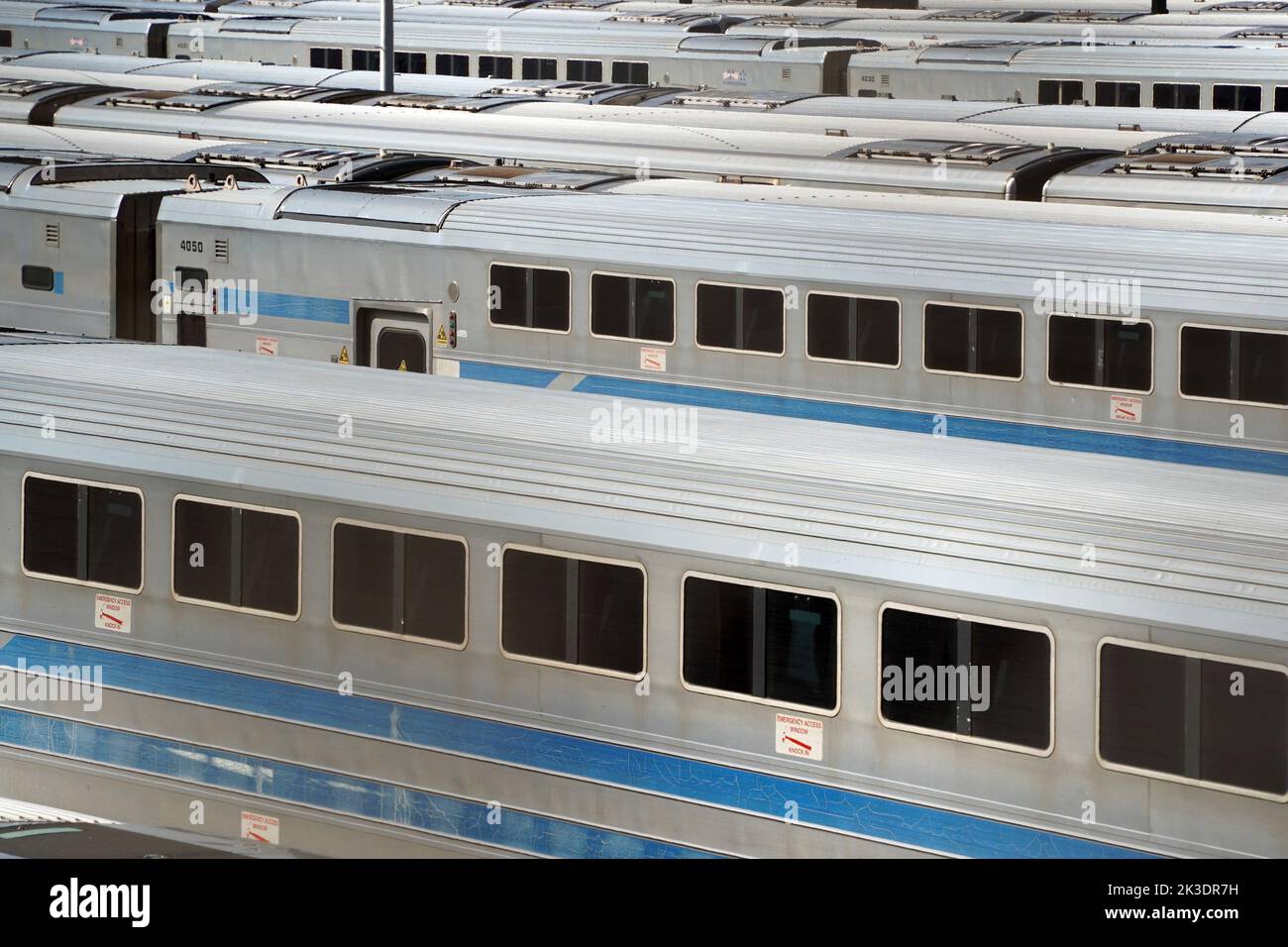 many train wagons in new york city usa Stock Photo Alamy