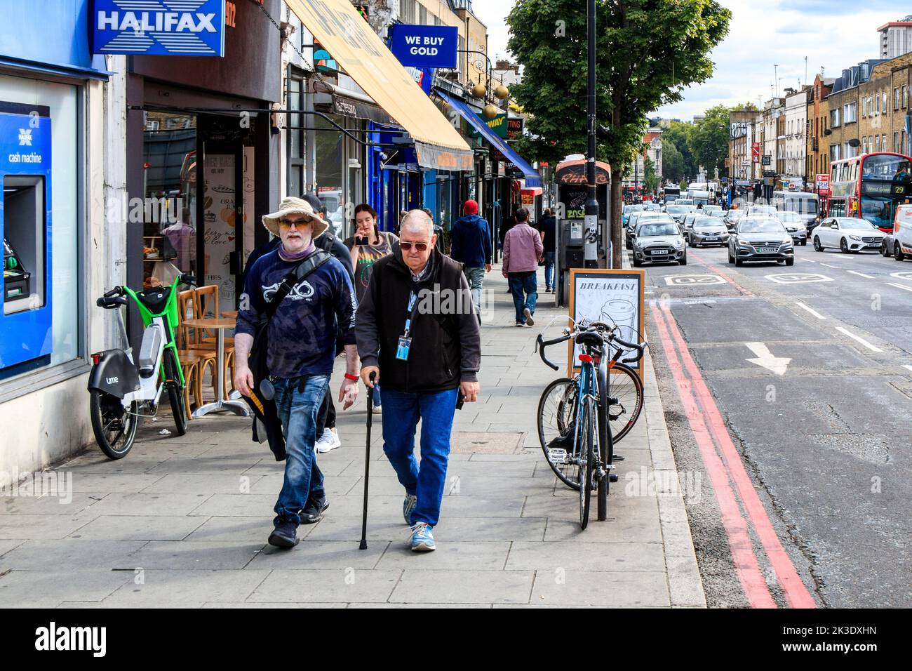 Shoppers in Camden High Street, London, UK Stock Photo