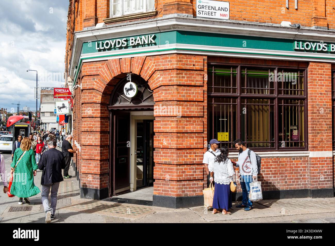 A branch of Lloyds Bank in Camden High Street, London, UK Stock Photo