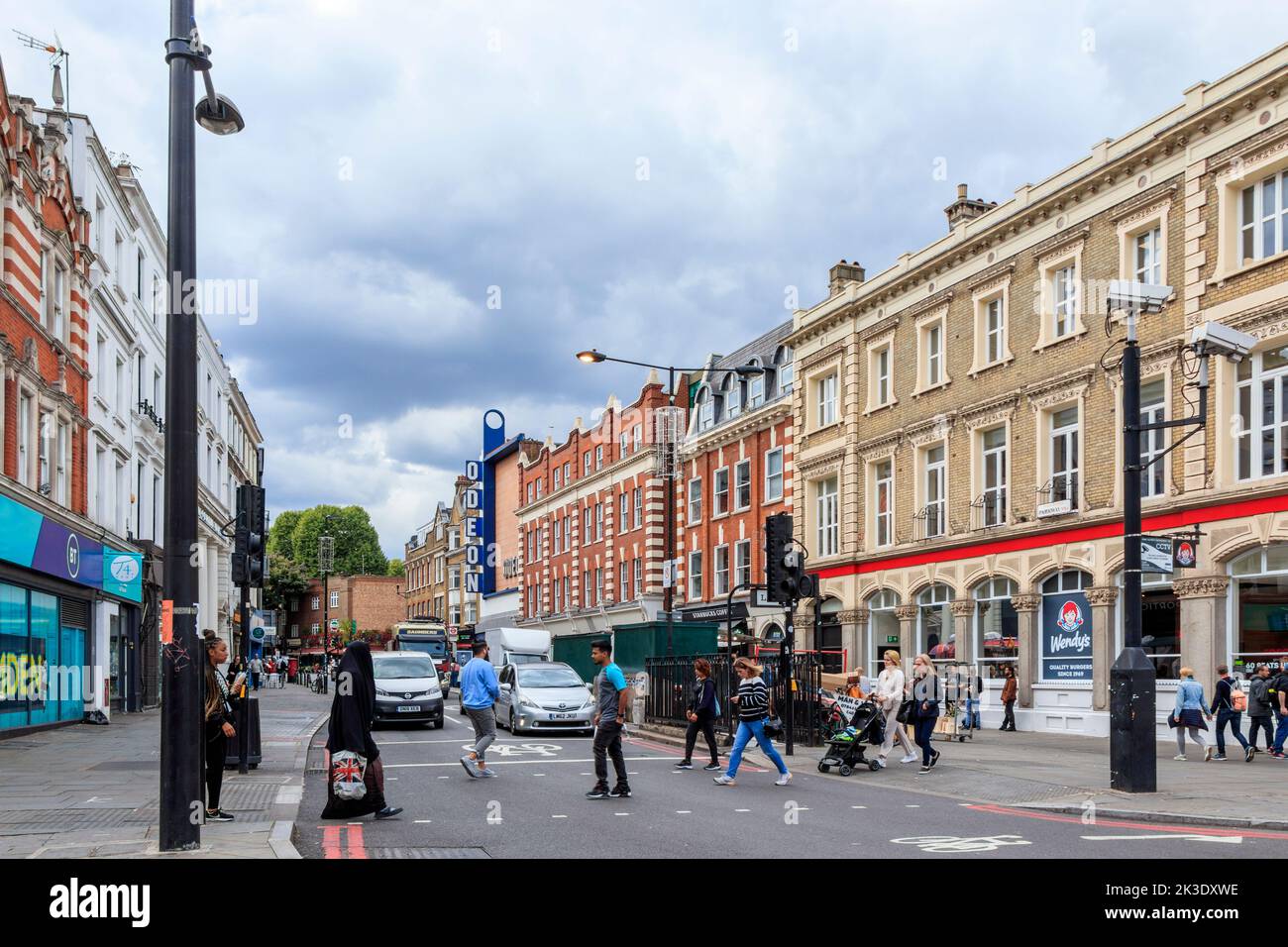A view a long Parkway in Camden Town, London, UK Stock Photo