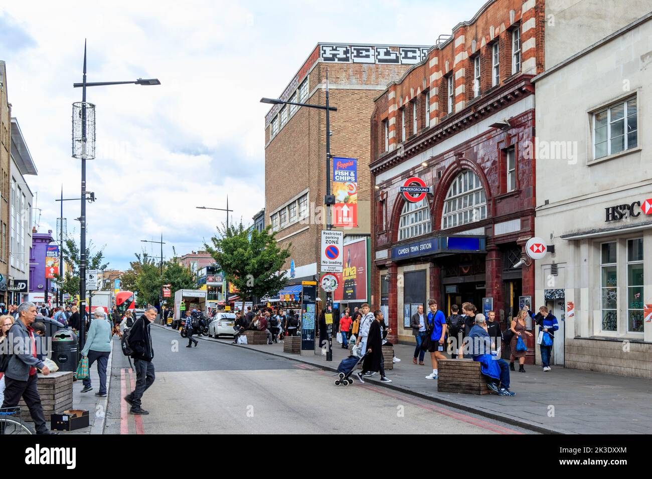 Entrance to Camden Town underground station on Camden High Street