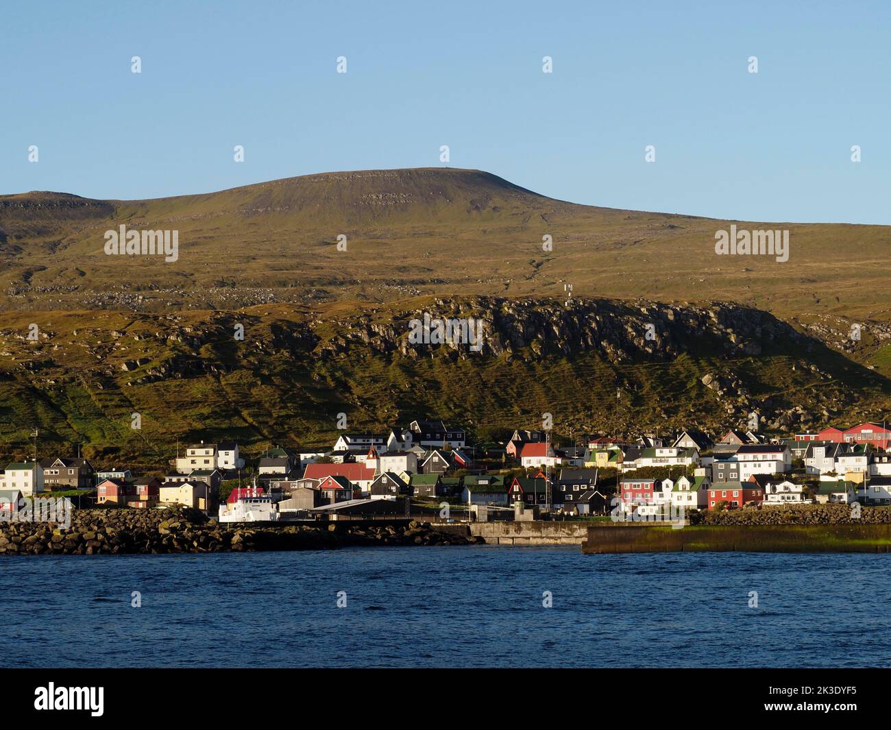 Skopun, Sandoy, Faroes Stock Photo