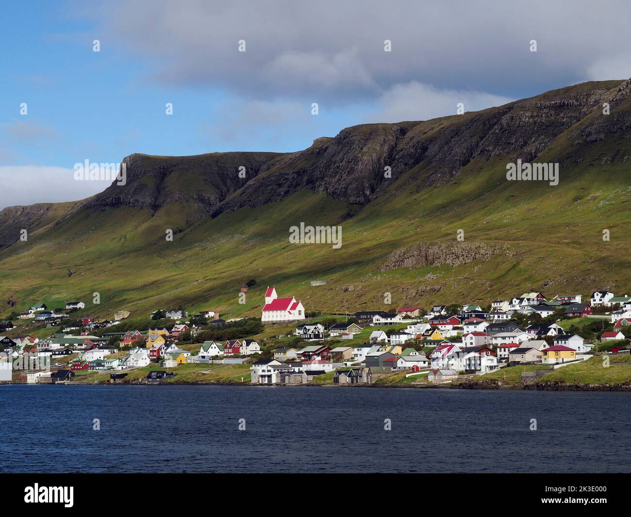 Tvøroyri, Suðuroy, Faroes Stock Photo