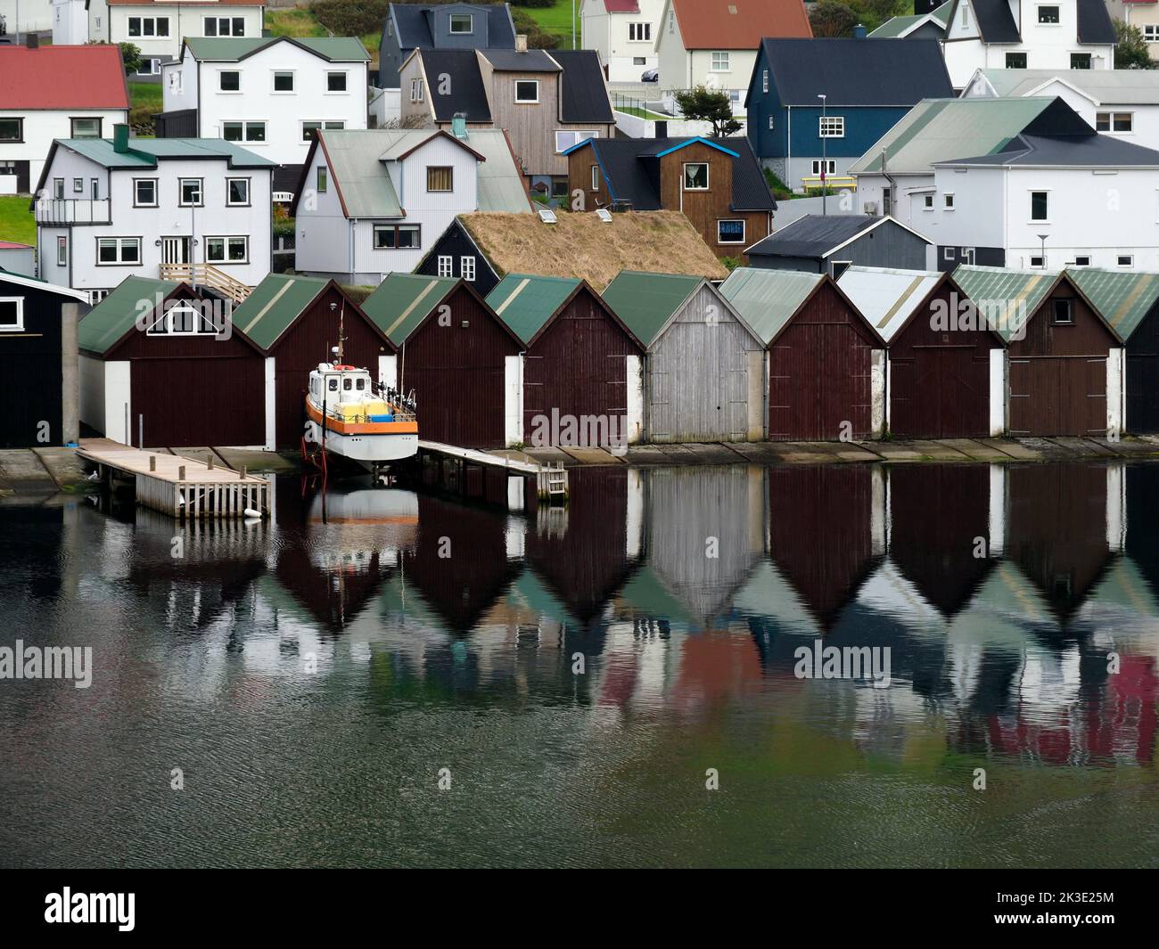 Vágur, Suðuroy, Faroes Stock Photo