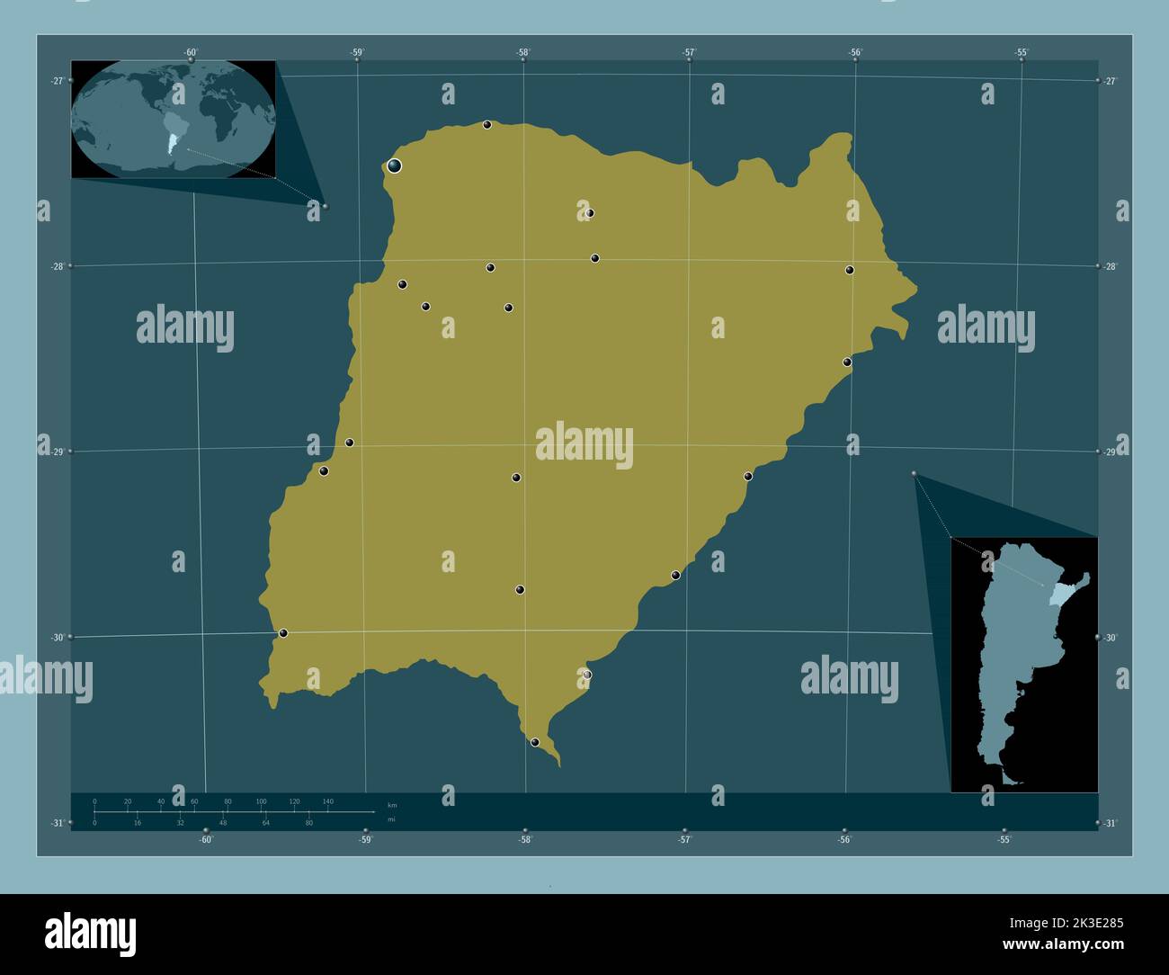 Corrientes Vector Corrientes map vector hi-res stock photography and images - Alamy