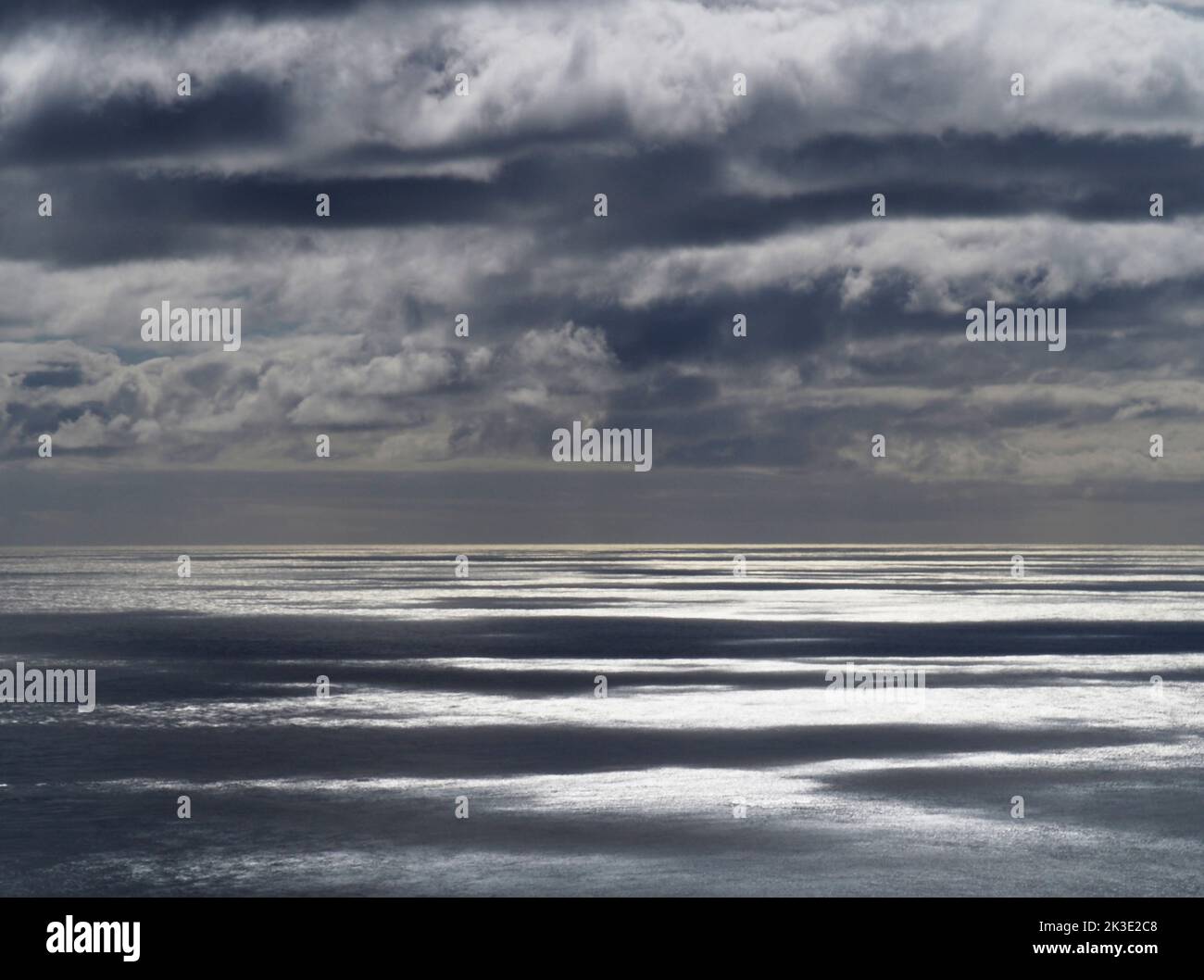 Sky and sea, Sumba, Suðuroy, Faroes Stock Photo
