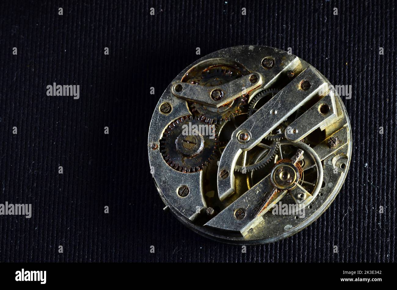 Watch parts and cogs Stock Photo Alamy