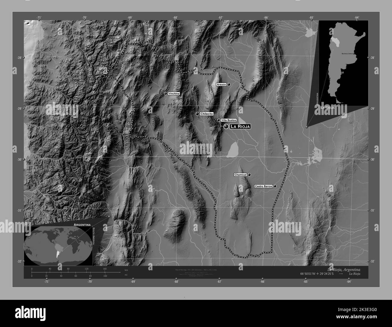 La rioja argentina map Stock Vector Images - Alamy