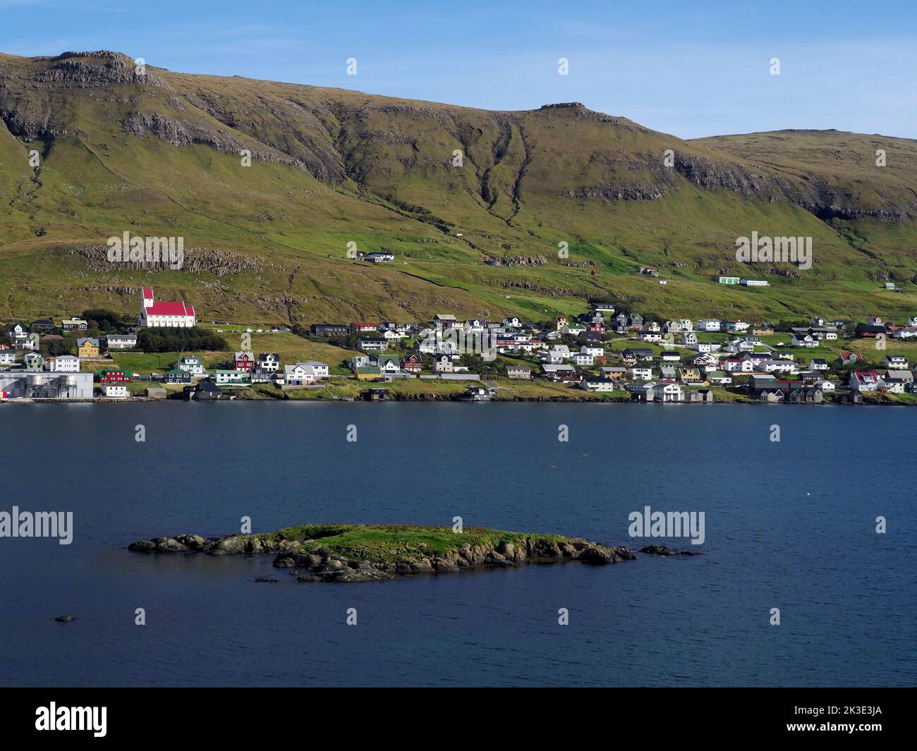 Tvøroyri, Suðuroy, Faroes Stock Photo