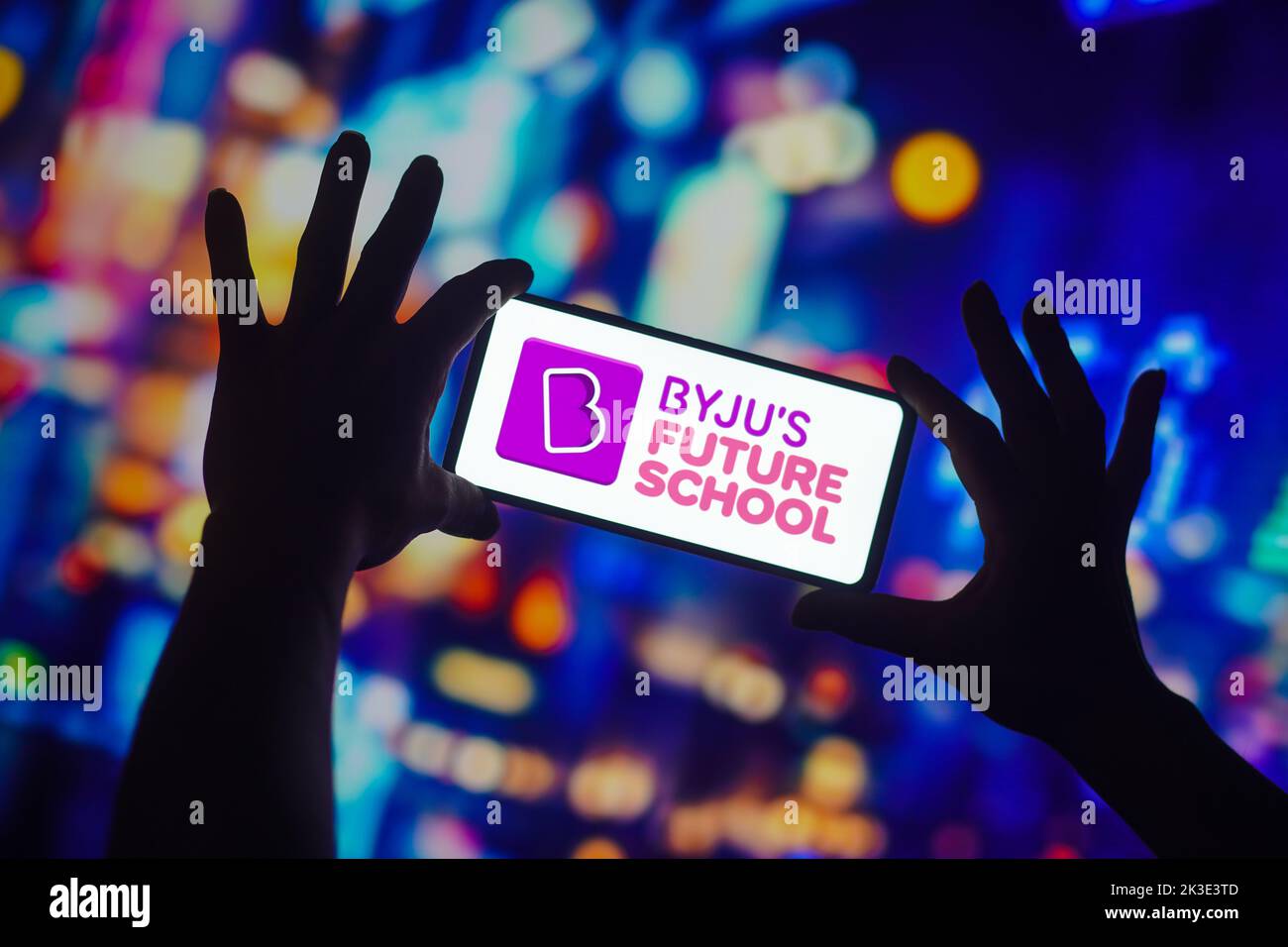 Brazil. 26th Sep, 2022. In this photo illustration, the BYJUs Future School logo seen displayed on a smartphone. Credit: SOPA Images Limited/Alamy Live News Stock Photo