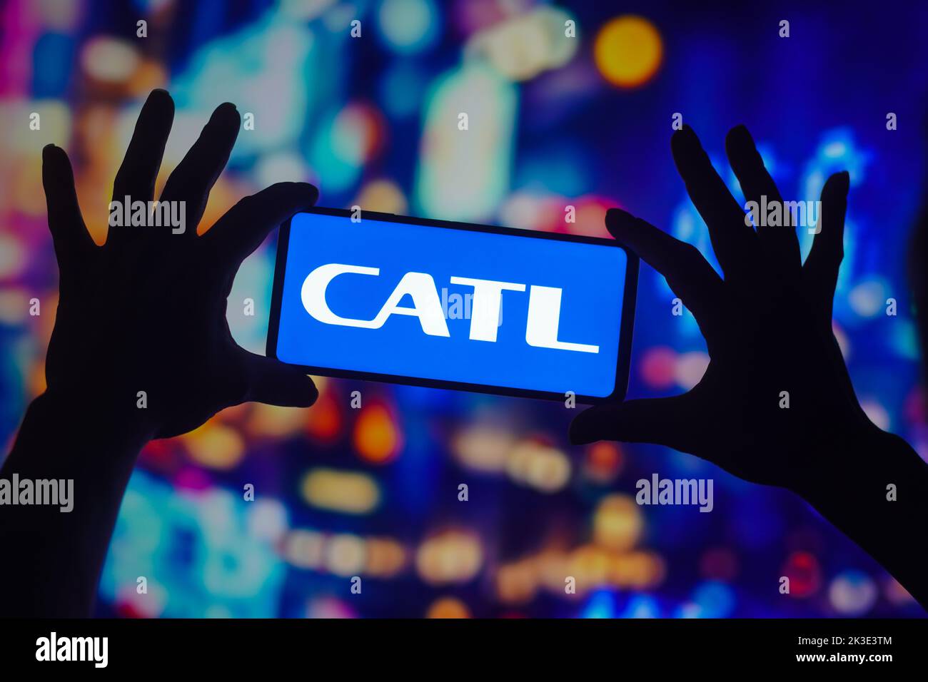 Brazil. 26th Sep, 2022. In this photo illustration, the Contemporary Amperex Technology Co Limited (CATL) logo seen displayed on a smartphone. Credit: SOPA Images Limited/Alamy Live News Stock Photo