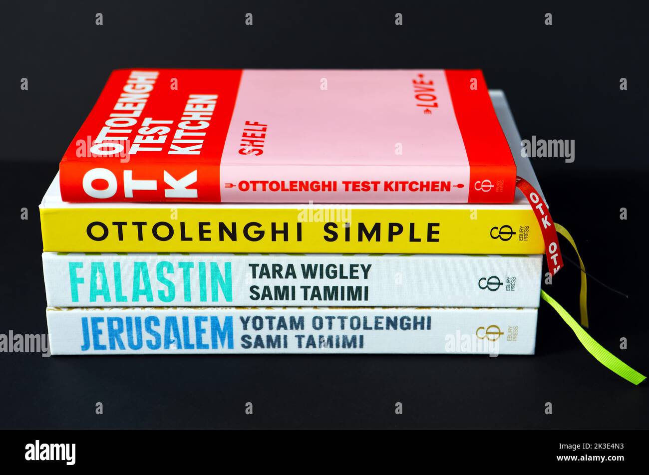 Yotam Ottolenghi cookery books Stock Photo