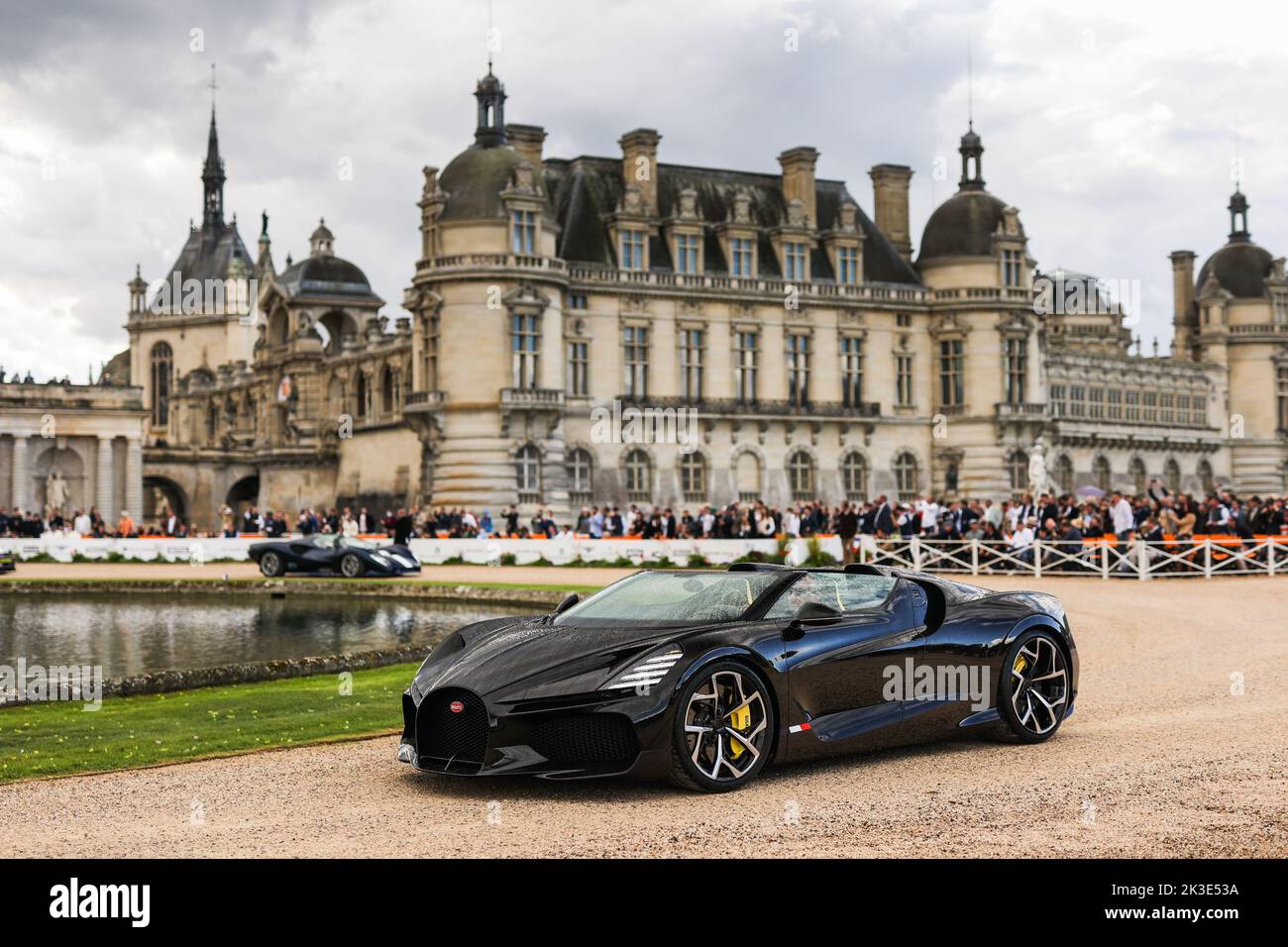 concept car Bugatti W16 Mistral during the 6th edition of the Chantilly