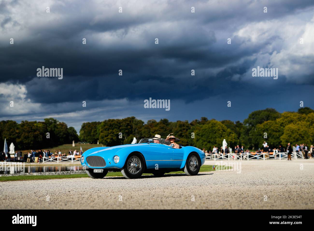best of show Talbot-Lago T26 GS Barchetta Motto during the 6th edition of the Chantilly Arts & Elegance - Richard Mille at the Domaine du Château de Chantilly, from September 24 to 25, 2025, in Chantilly, France - Photo Antonin Vincent / DPPI Stock Photo