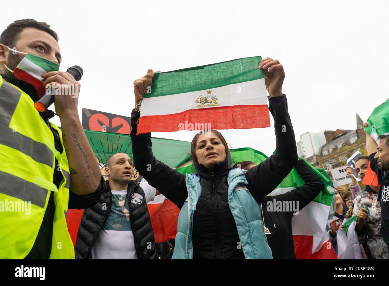 Manchester, UK, 25 Septemb3er 2022 At Picadilly Gardens in Manchester