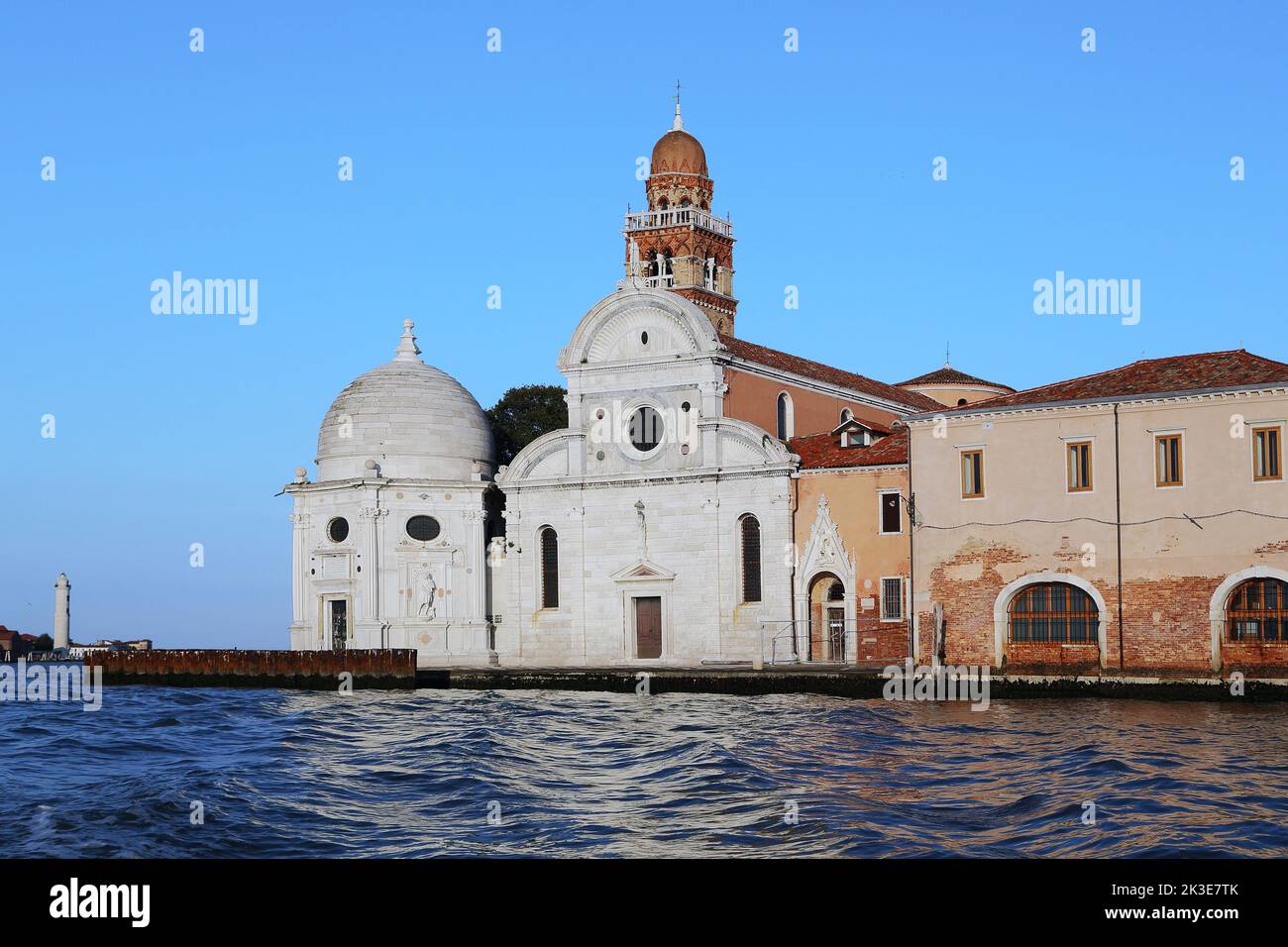 VENICE, ITALIA - SEPTEMBER 9, 2018: This is the church of San Michele on the San Michele Island. Stock Photo