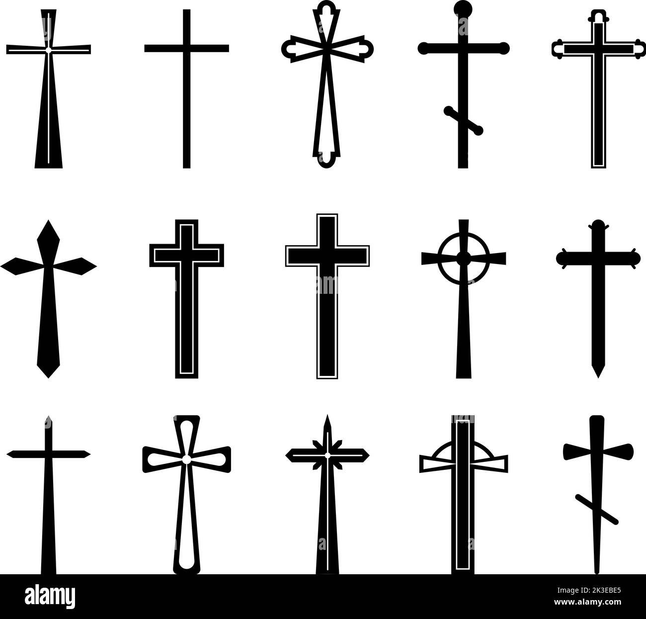 Premium Vector  Christian cross with blackthorn thorn vector religion logo  or tattoo passion of the christ