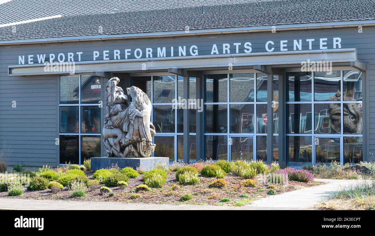 Newport, OR, USA - September 19, 2022; Newport Performing Art Center venue in the Oregon Coast city Stock Photo