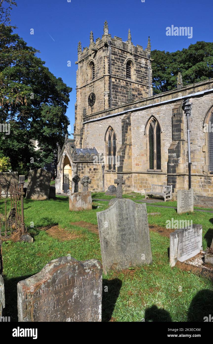 Church in Castleton, Derbyshire Stock Photo