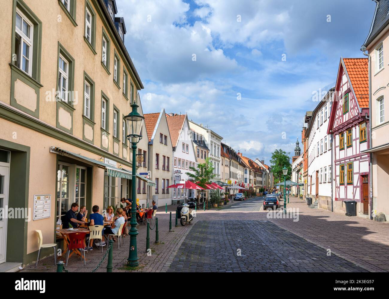 Löherstraße in the Old Town (Altstadt), Fulda, Germany Stock Photo