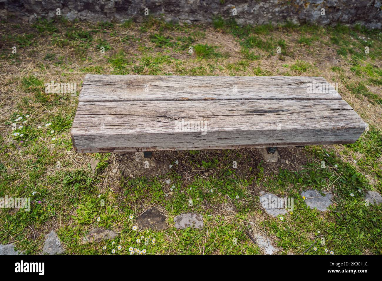 Old city. Sunny view of ruins of citadel in Stari Bar town near Bar