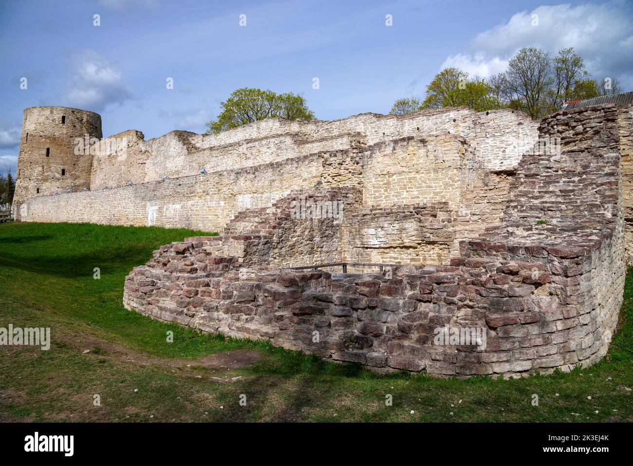 The ancient Izborsk fortress. Pskov region, Russia Stock Photo