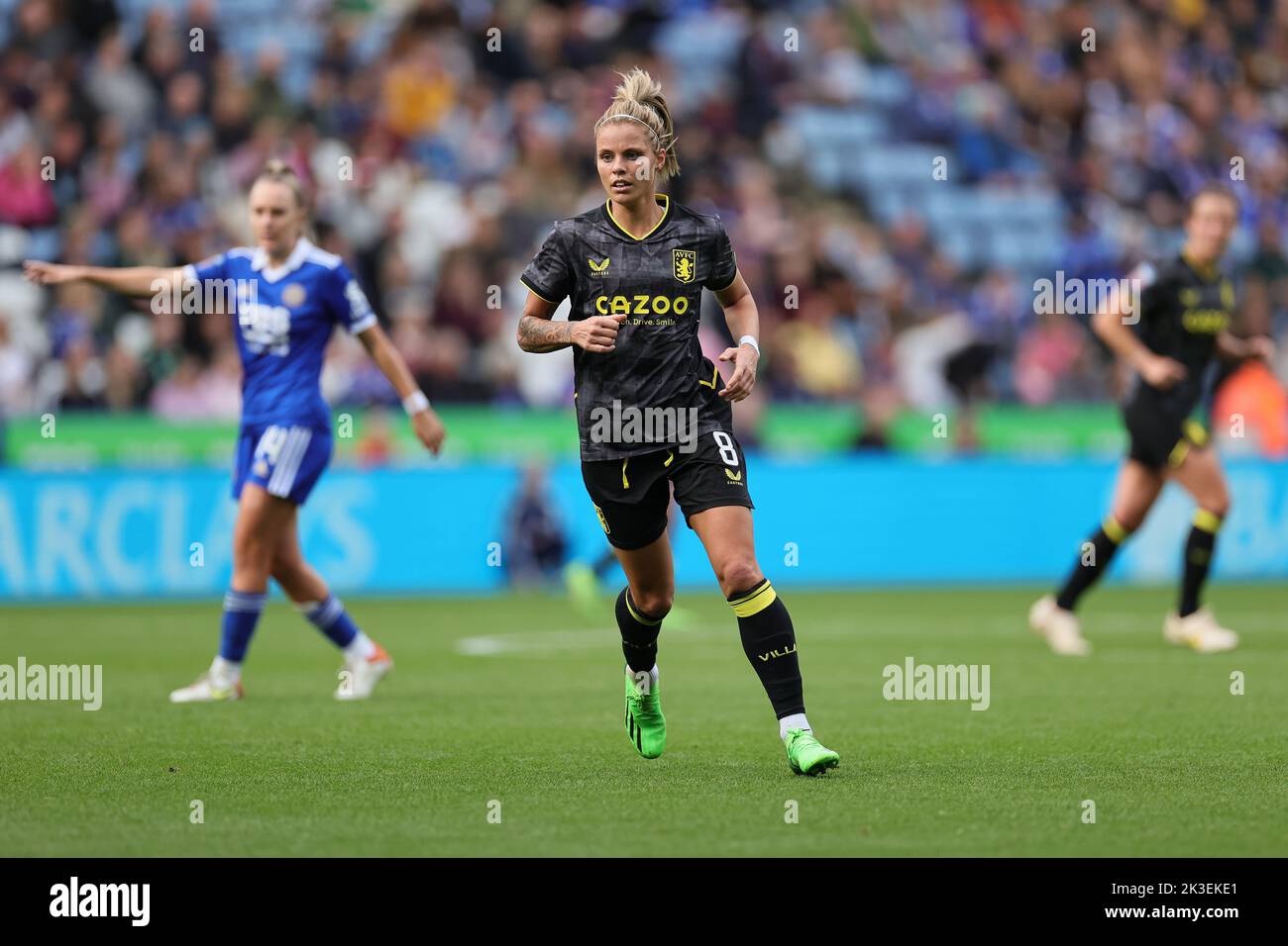 Leicester, UK. 25th Sep, 2022. Leicester, England, September 25th 2022: Rachel Daly (8 Aston Villa) during the Barclays FA Womens Super League game between Leicester City and Aston Villa at the King Power Stadium in Leicester, England. (James Holyoak/SPP) Credit: SPP Sport Press Photo. /Alamy Live News Stock Photo
