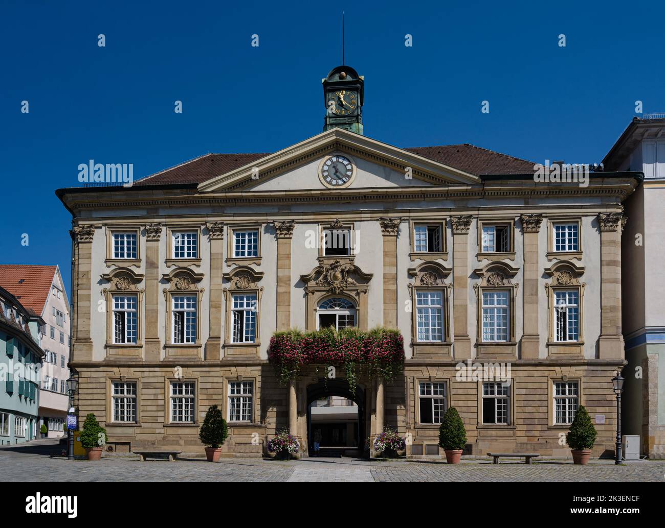 New Town Hall building (Neues Rathaus) in Esslingen am Neckar near Stuttgart. Baden-Wuerttemberg, Germany, Europe Stock Photo