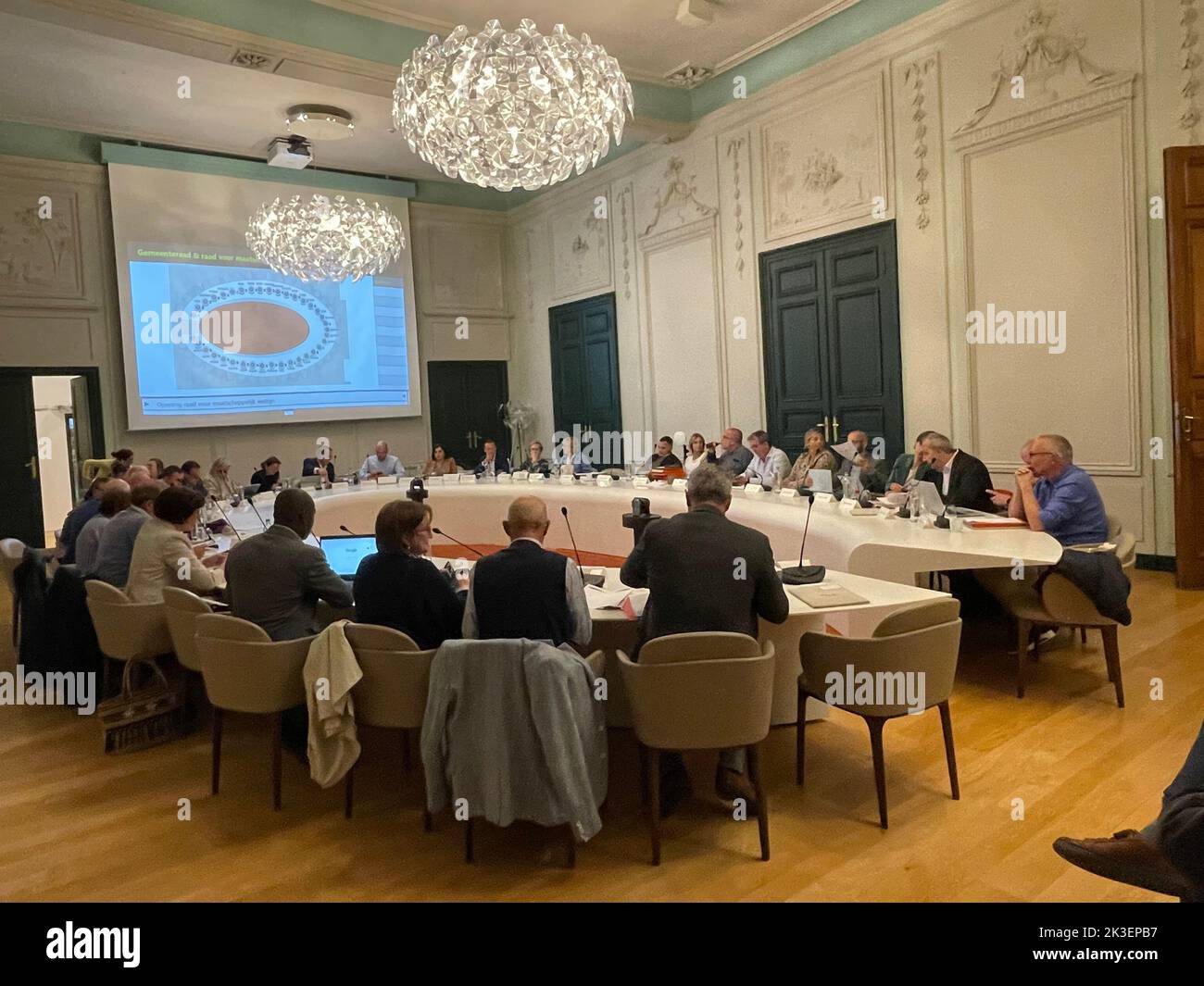 Illustration picture shows the Sint-Truiden city council, Monday 26 ...