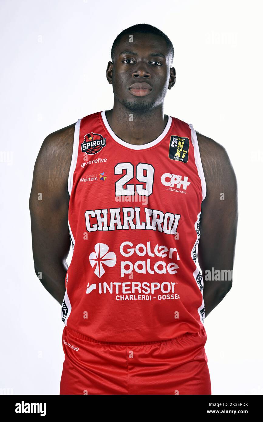 Spirou's Osasumwen Osaghae poses at a photoshoot of Belgian Basketball ...