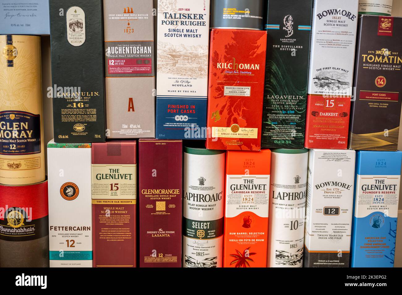 Calgary, Alberta September 10, 2022 Multiple Single Malt Scotch