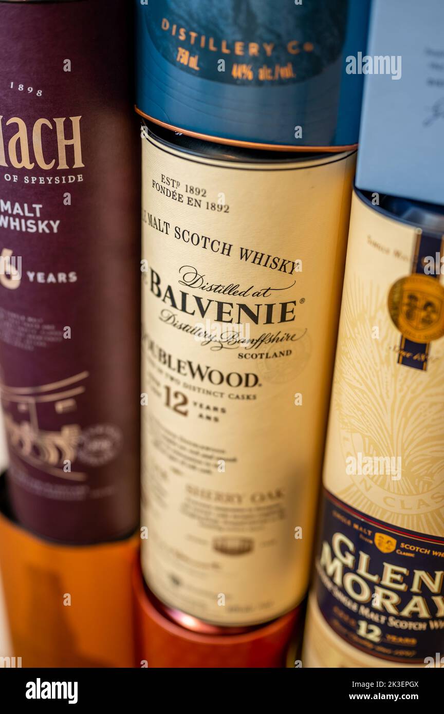 Calgary, Alberta September 10, 2022 Multiple Single Malt Scotch