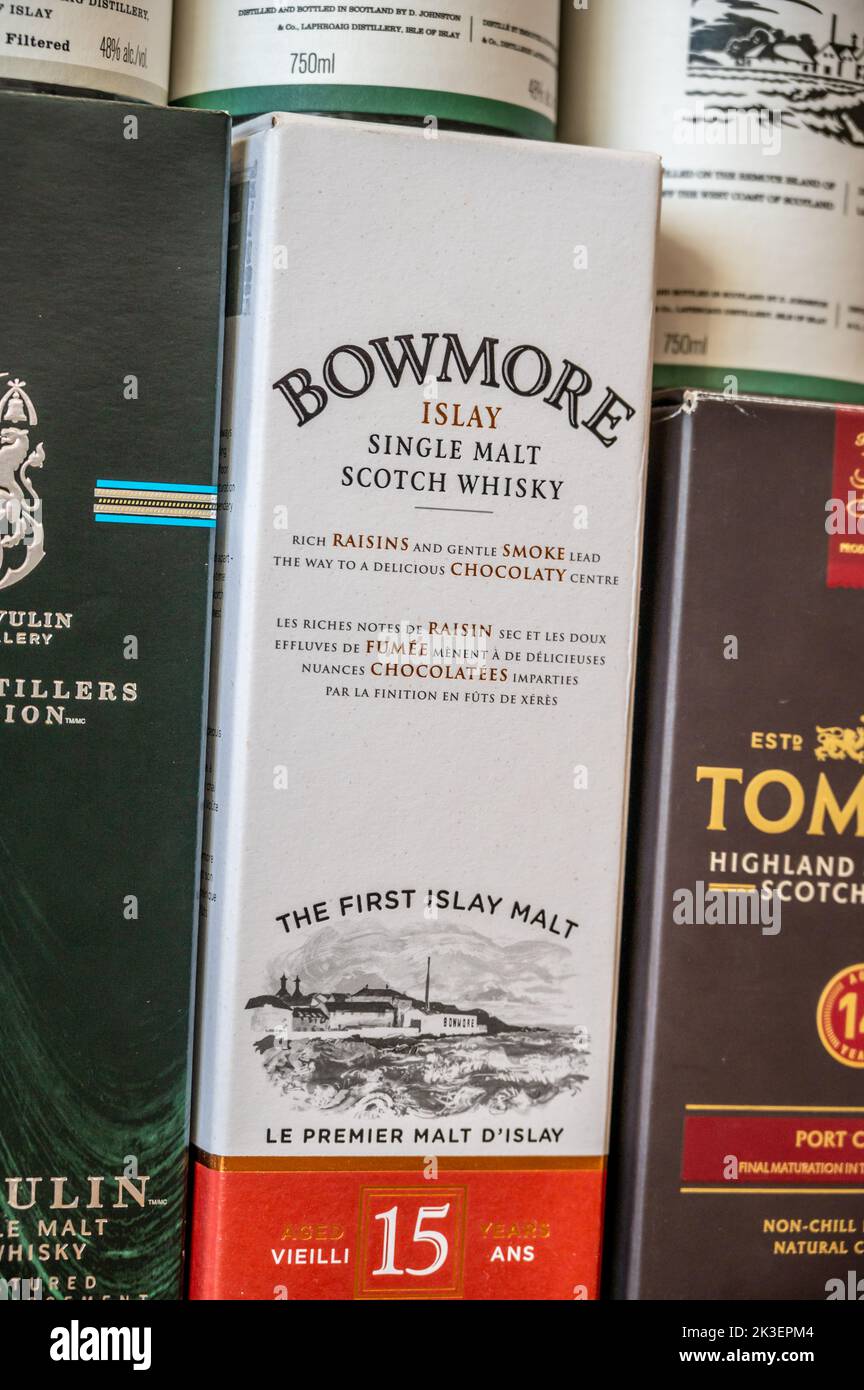 Calgary, Alberta September 10, 2022 Multiple Single Malt Scotch