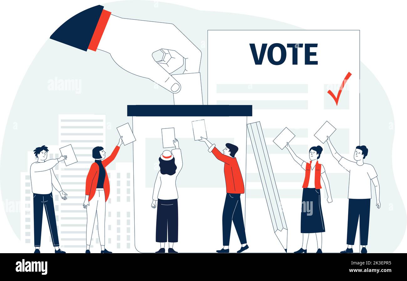 Vote polling and election discussion. Survey different people, citizen