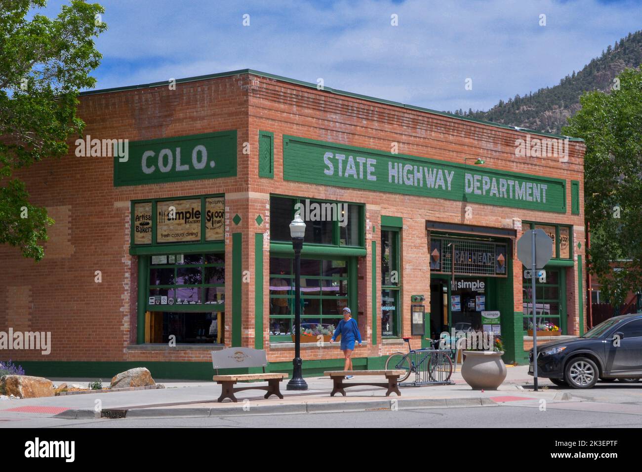 An old classic store in a small town in central Colorado USA Stock Photo