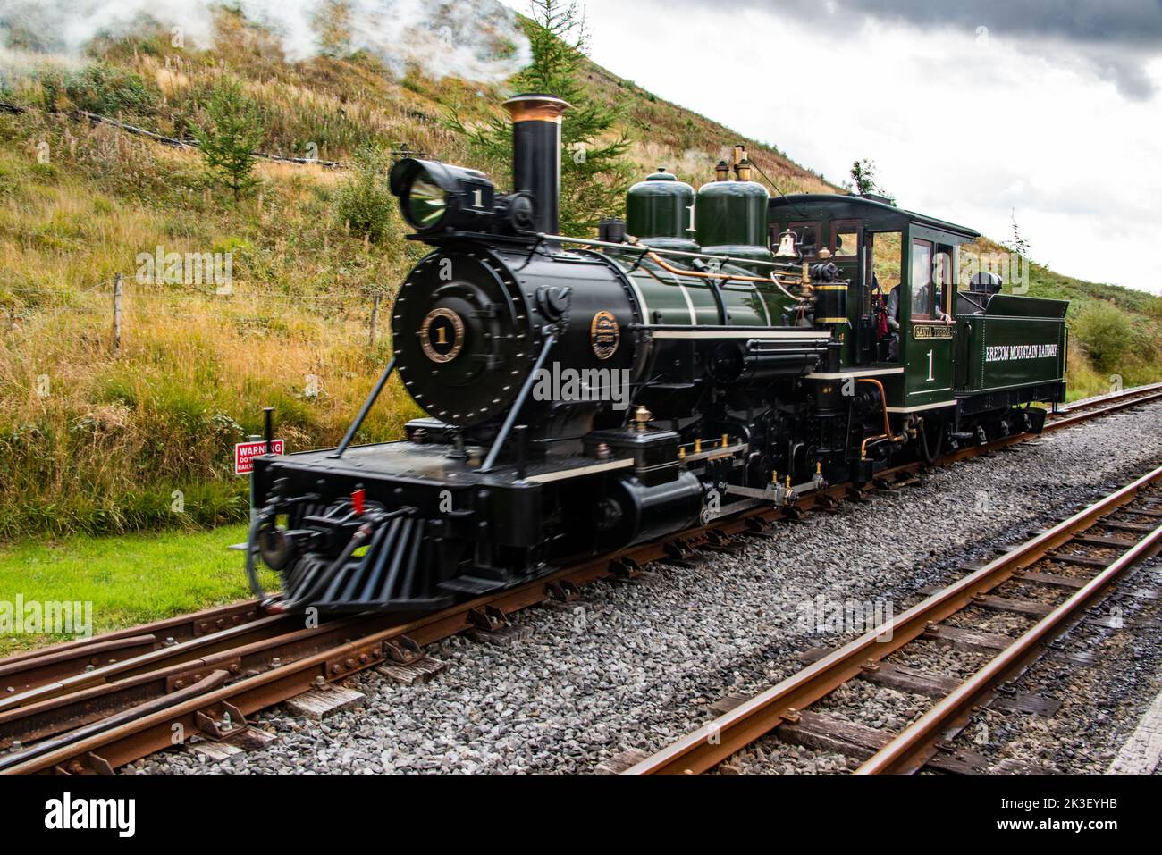 The SantaTeresa on The Brecon Mountain Railway Stock Photo