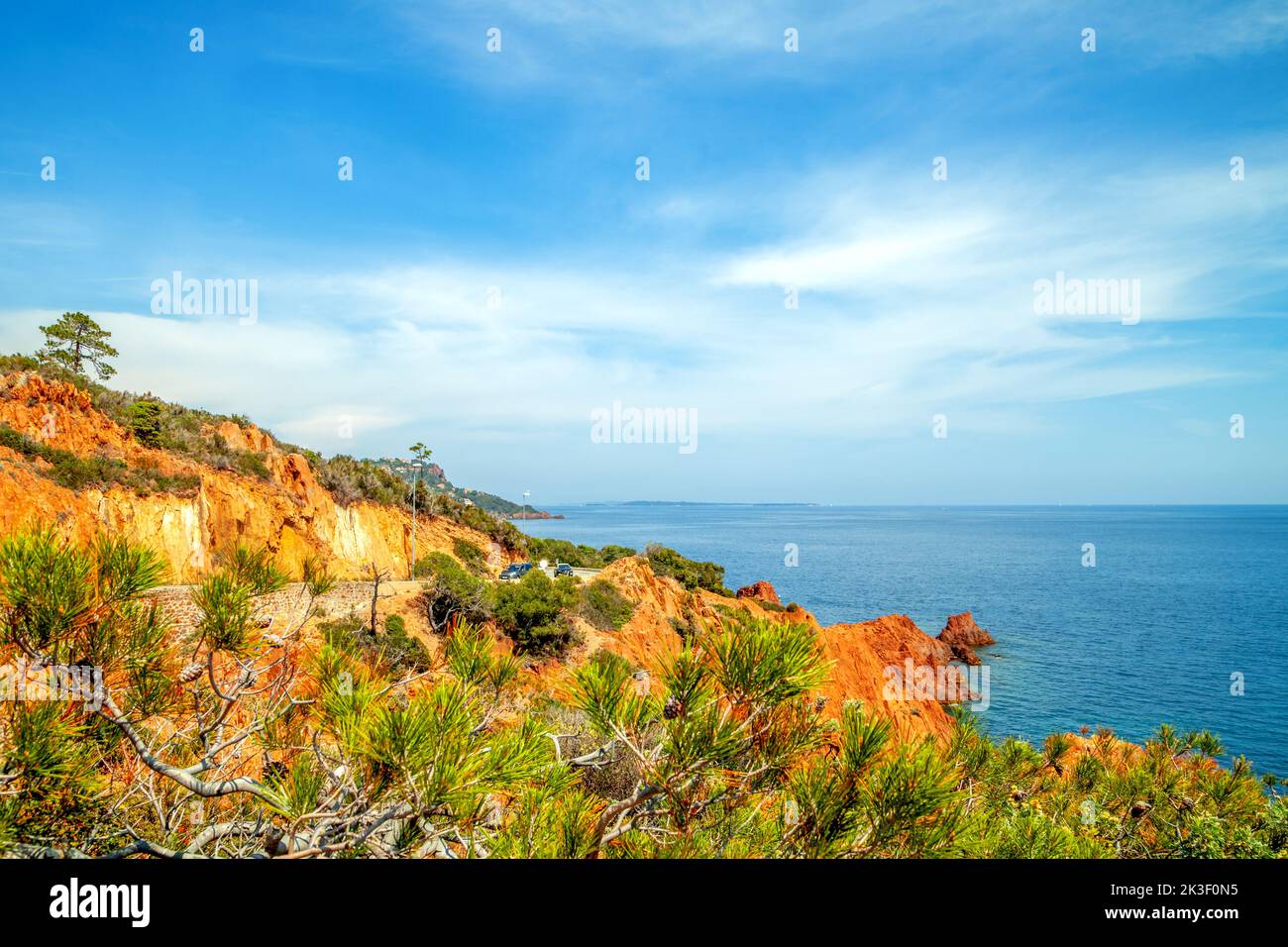 Coastal Road at Estelle, French Riviera, France Stock Photo Alamy