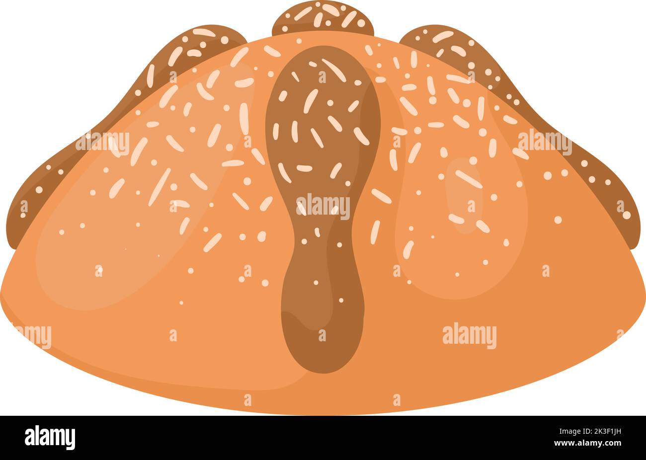 bread of death food Stock Vector