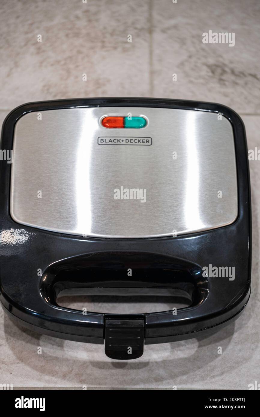 Black & Decker electric waffle and pinini maker. USA Stock Photo Alamy